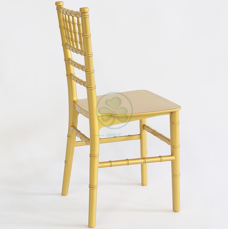 Monoblock Kids Gold Resin Tiffany Chair for Kids Birthday Parties SL-R1991MGRT