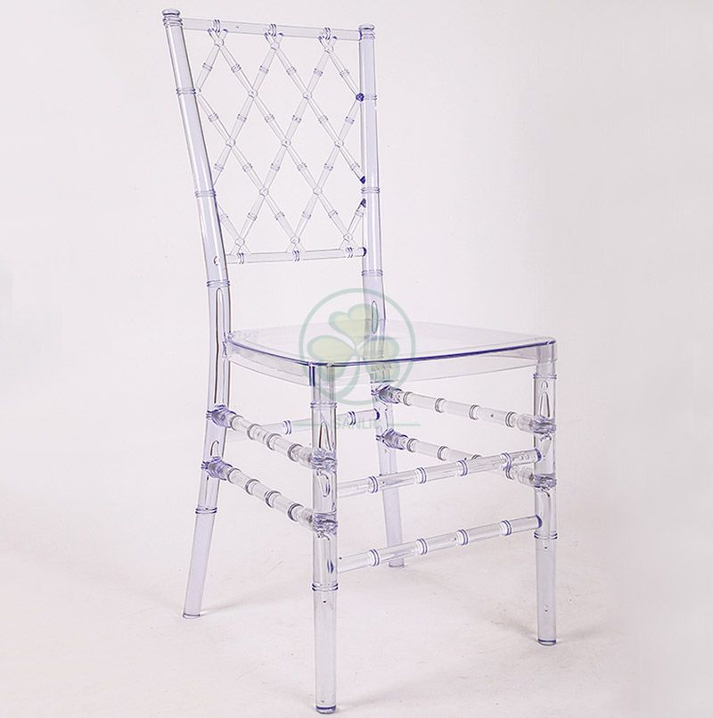 Wholesale Crystal Resin Diamond Chiavari Chair for Indoor and Outdoor Weddings and Events SL-R1993RDCC