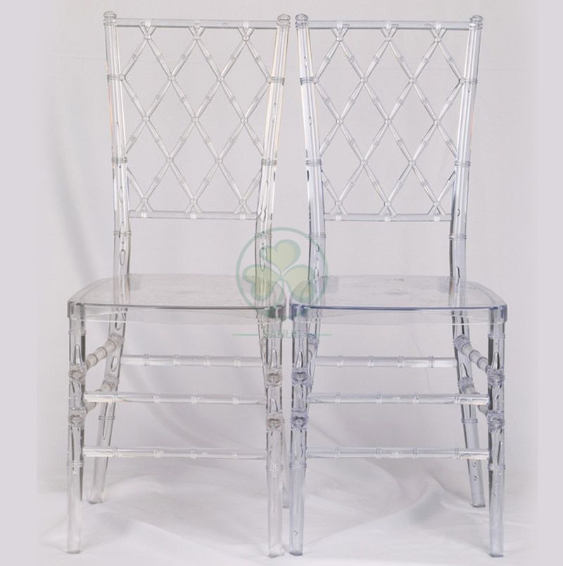 Wholesale Crystal Resin Diamond Chiavari Chair for Indoor and Outdoor Weddings and Events SL-R1993RDCC