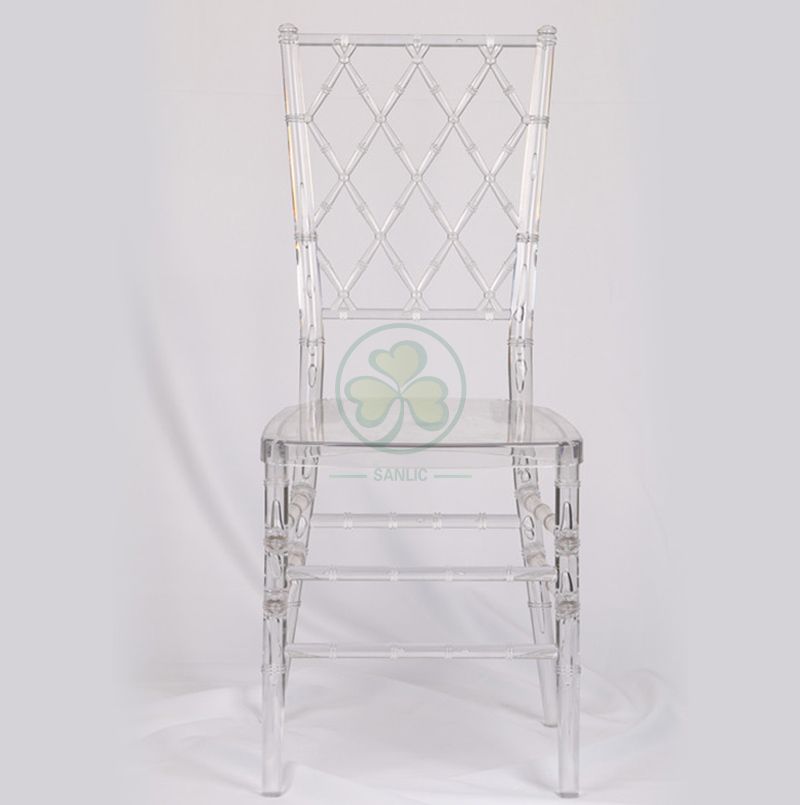 Hot Sale Transparent Plastic Diamond Tiffany Chair for Hotels and Banquets SL-R1995PDTC