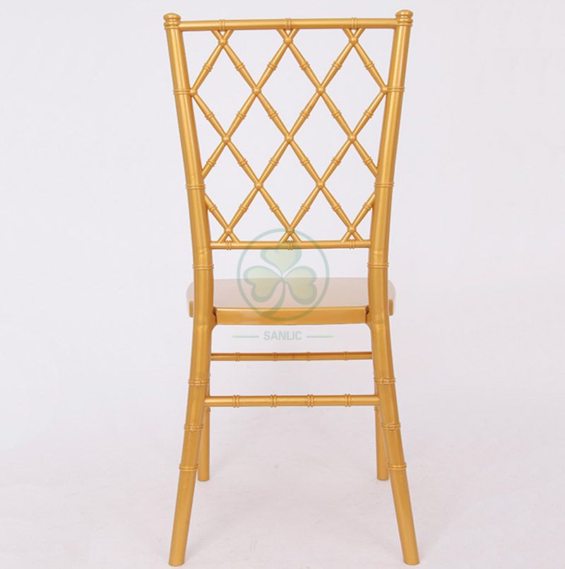 Best Popular Gold Resin Diamond Chiavari Chair for Event and Wedding Rentals SL-R1996GRDC