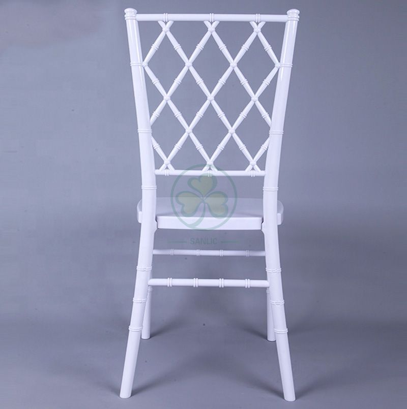 Cheap White Resin Diamond Chiavari Chair for Catering Services and Parties SL-R1997WDCC