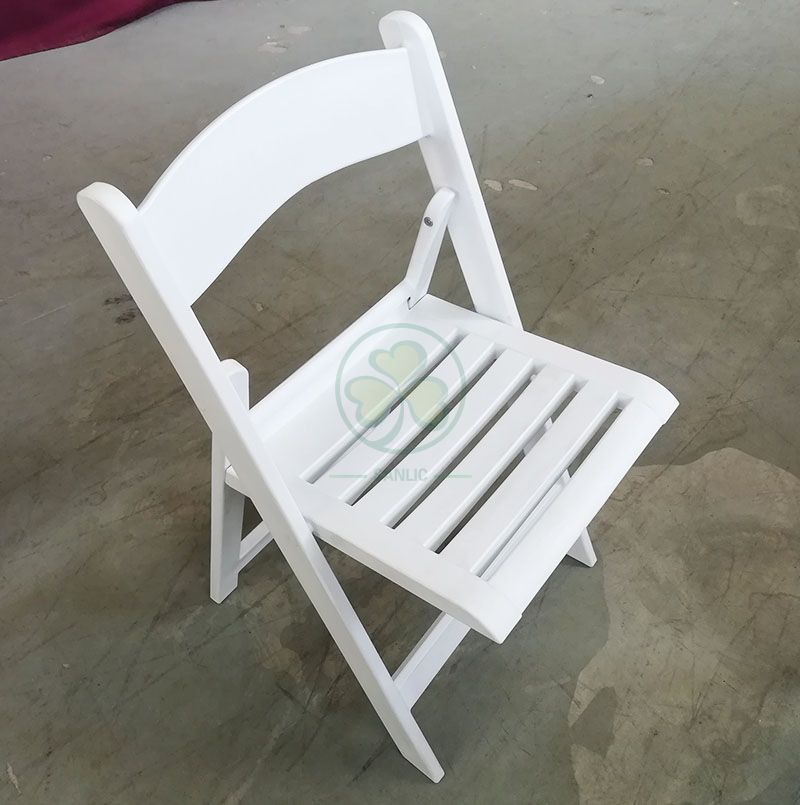 Popular Resin Folding Chair with Slatted Seat for Various Events and Parties SL-R2002RRFC