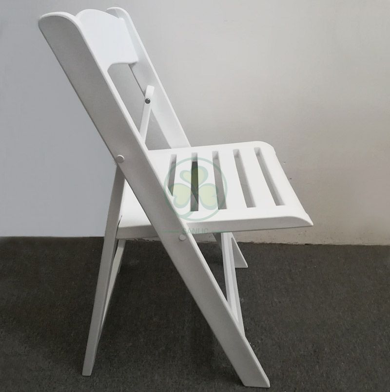 Popular Resin Folding Chair with Slatted Seat for Various Events and Parties SL-R2002RRFC