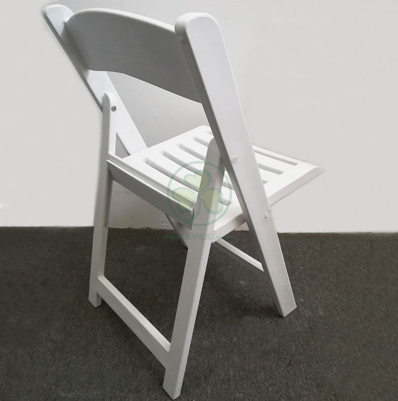 Popular Resin Folding Chair with Slatted Seat for Various Events and Parties SL-R2002RRFC