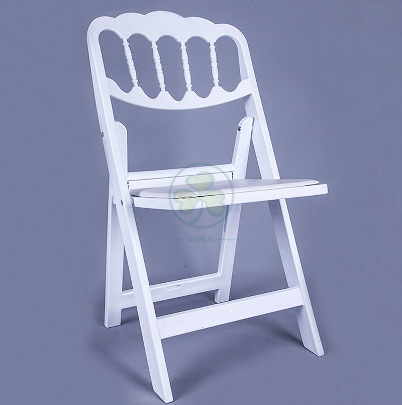 Wholesale Resin Folding Napoleon Chair for Outdoor or Indoor Weddings Parties and Events  SL-R2005RNFC