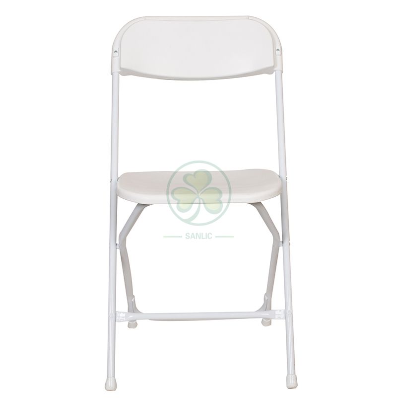 Wholesale High Quality Outdoor White Steel Leg Wedding Garden Event Folding Chair SL-R2007WPFC