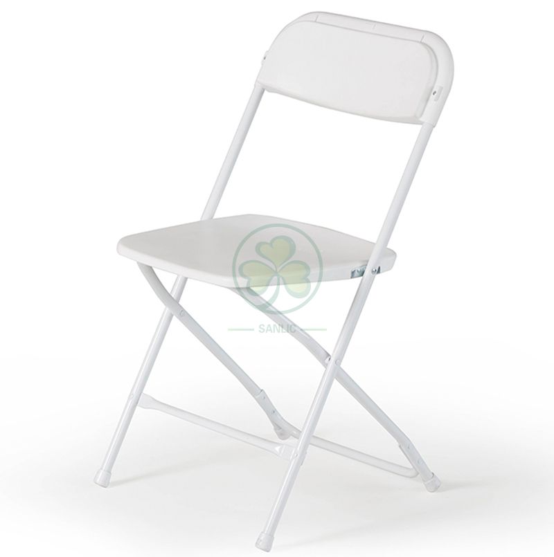 Wholesale High Quality Outdoor White Steel Leg Wedding Garden Event Folding Chair SL-R2007WPFC