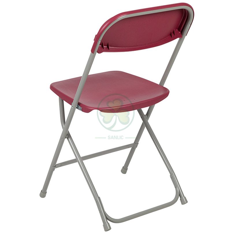 Hot Selling Wedding Outdoor Event Plastic Folding Chair with Steel Frame for Indoor or Outdoor Events SL-R2010SPFC
