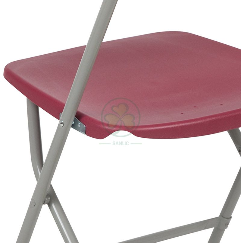 Hot Selling Wedding Outdoor Event Plastic Folding Chair with Steel Frame for Indoor or Outdoor Events SL-R2010SPFC