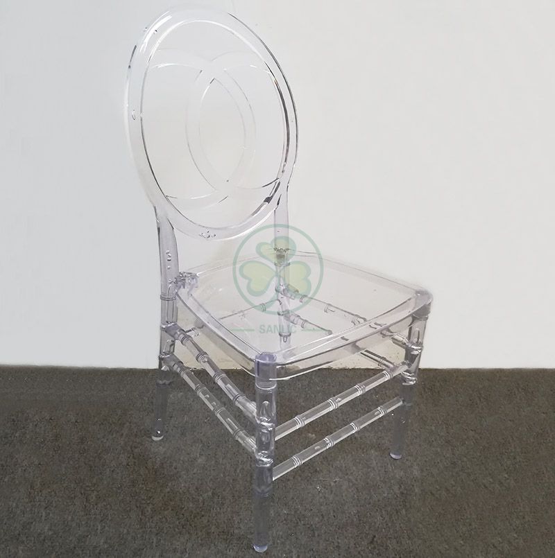 Stackable Crystal Ice Resin Phoenix Channel Chair for Hotels Resturants or Banqueting Rooms  SL-R2024CRPC