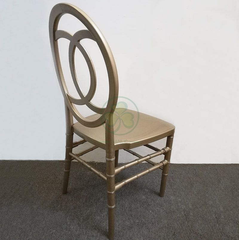 Gold Durable Wedding Resin Phoenix Channel Chair for Banqueting Halls or Dining Rooms SL-R2025GRPC