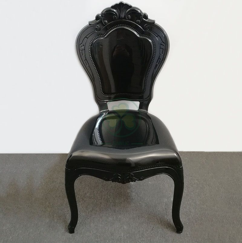 Wedding Furniture PC Resin Bella Chair for Wedding Events or Castle Banquets in Black SL-R2029BRBC