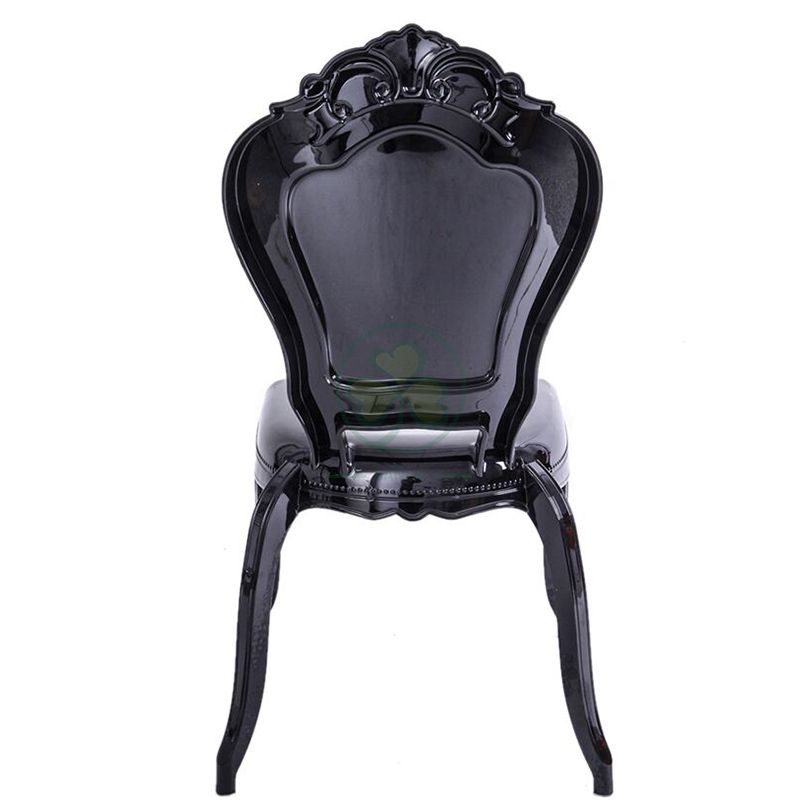 Wedding Furniture PC Resin Bella Chair for Wedding Events or Castle Banquets in Black SL-R2029BRBC