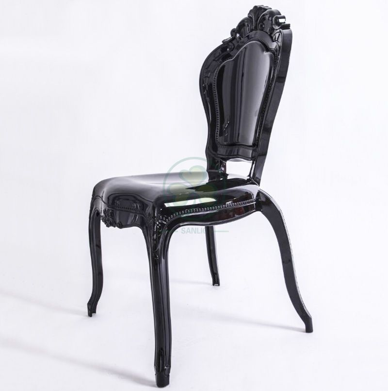 Wedding Furniture PC Resin Bella Chair for Wedding Events or Castle Banquets in Black SL-R2029BRBC