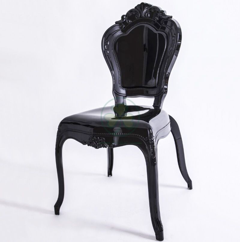 Wedding Furniture PC Resin Bella Chair for Wedding Events or Castle Banquets in Black SL-R2029BRBC