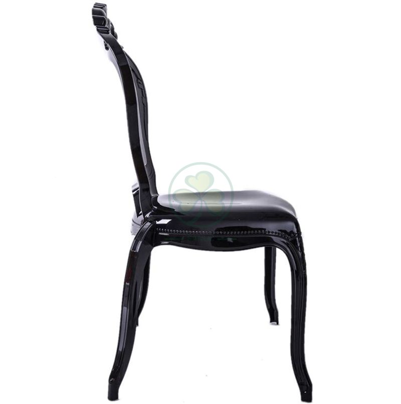 Wedding Furniture PC Resin Bella Chair for Wedding Events or Castle Banquets in Black SL-R2029BRBC