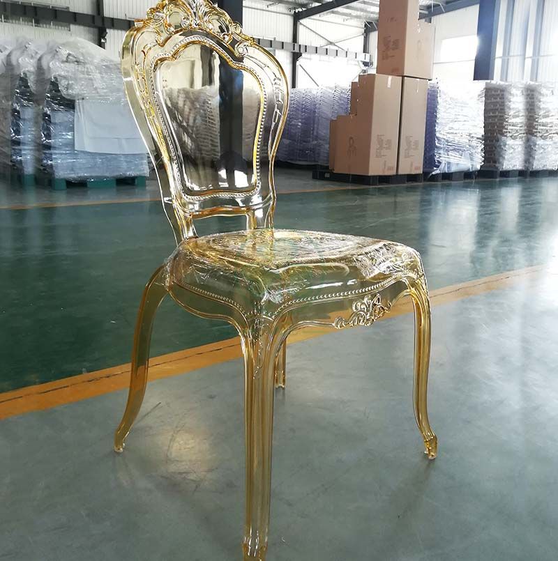 Wholesale Polycarbonate Crystal Amber Banquet Bella Princess Chair for Event Rentals SL-R2030ARBC