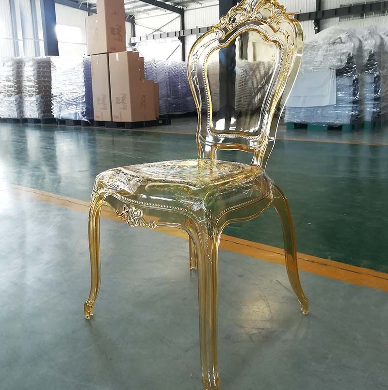 Wholesale Polycarbonate Crystal Amber Banquet Bella Princess Chair for Event Rentals SL-R2030ARBC