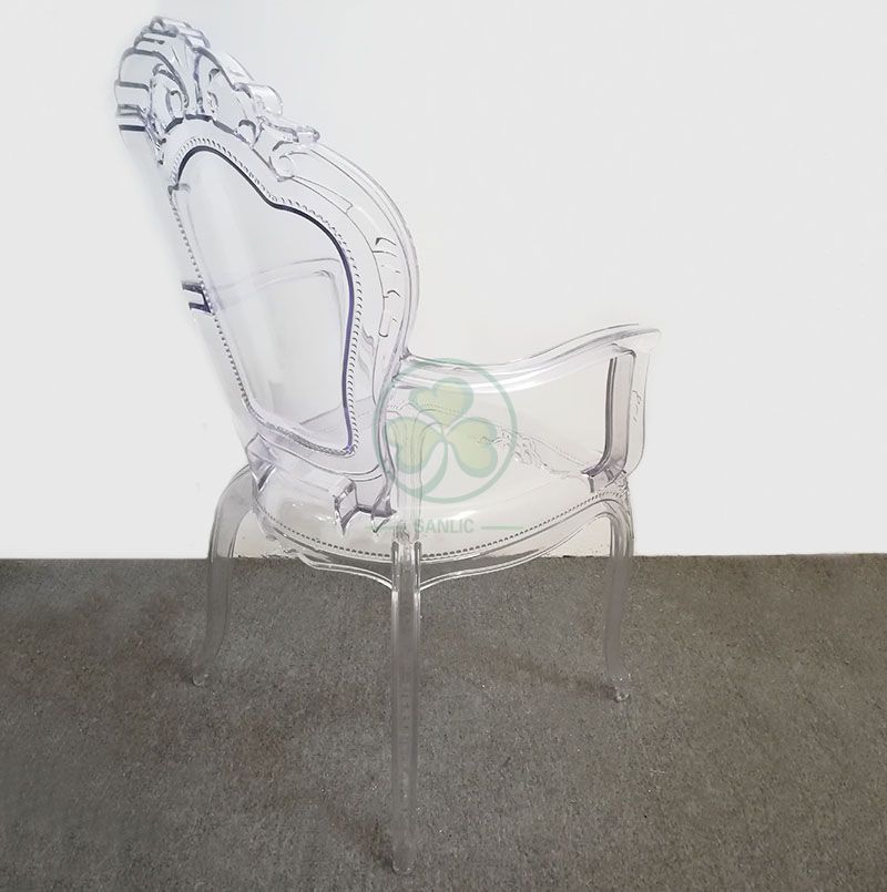 Hot Sale Transparent PC Resin Banquet Bella Arm Princess Chair SL-R2034CRBC