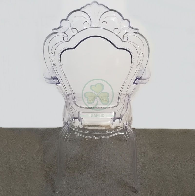 Hot Sale Transparent PC Resin Banquet Bella Arm Princess Chair SL-R2034CRBC