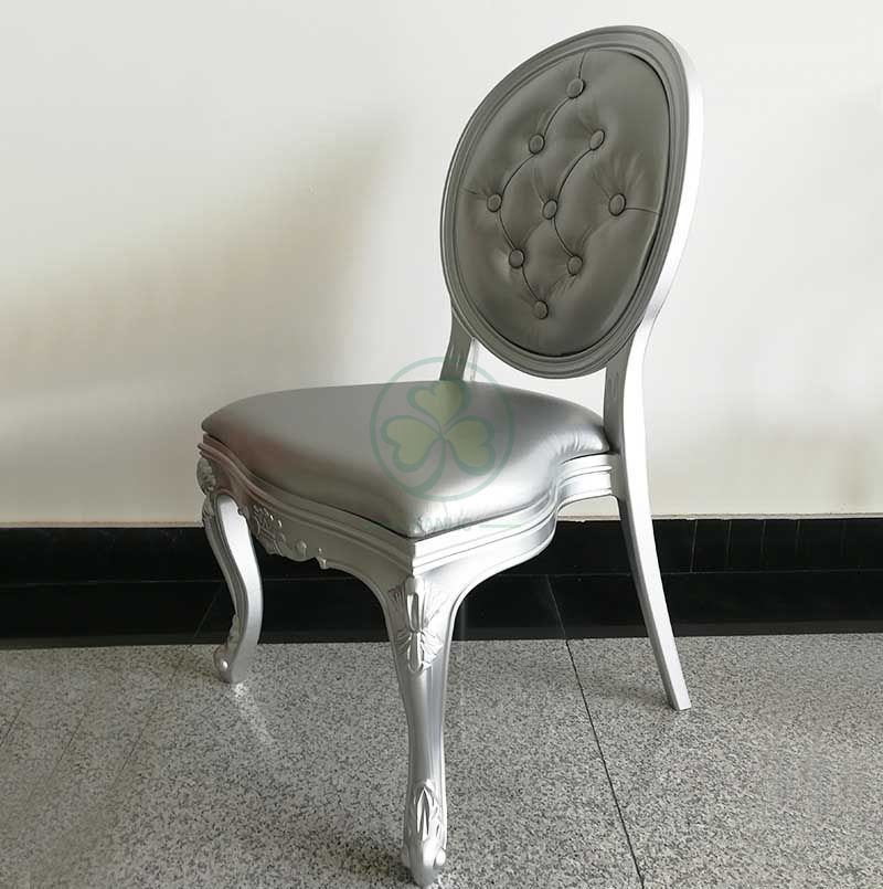 Modern Stackable Plastic Louis Chair with Studded Back for Dining Room or Resturants SL-R2037RLCS