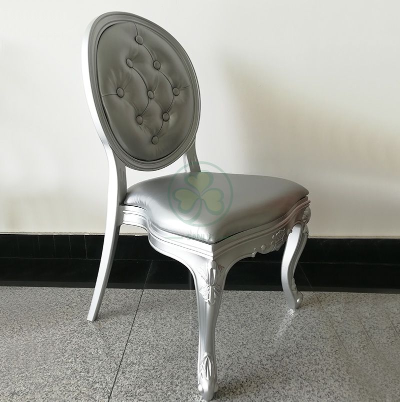 Modern Stackable Plastic Louis Chair with Studded Back for Dining Room or Resturants SL-R2037RLCS