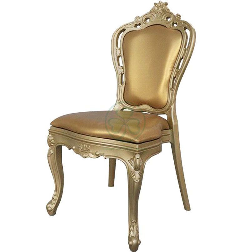 High Quality Luxury PC Resin Louis Chair with Flat Back for Resturants or Hotels SL-R2040FRLC