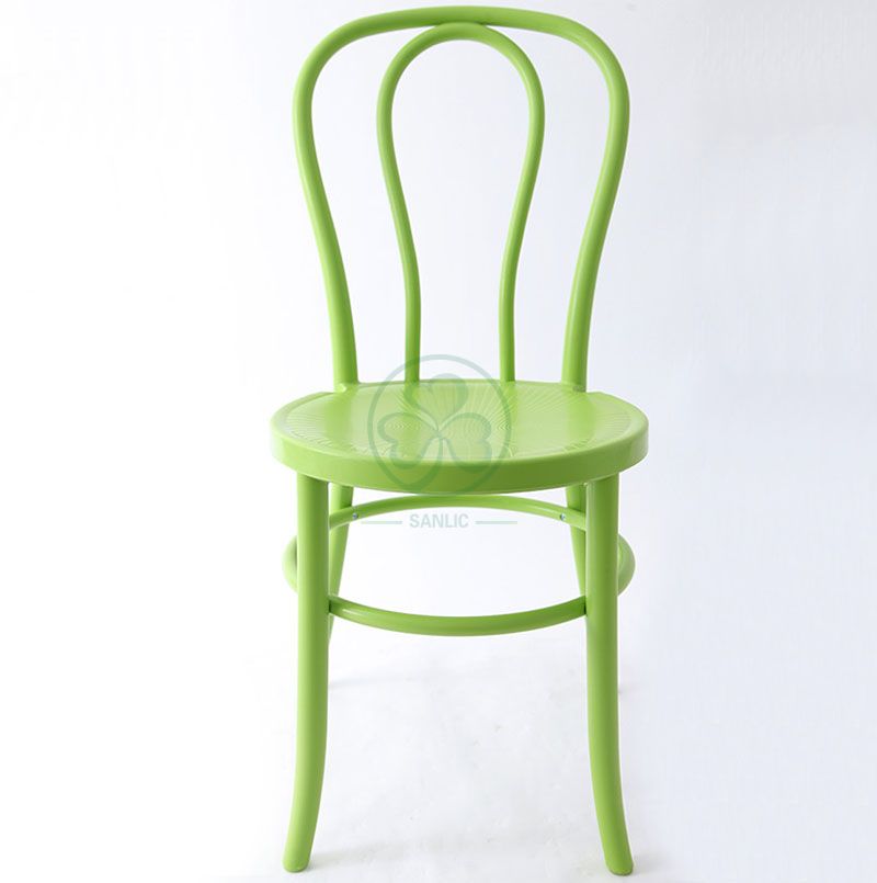 Popular PP Stackable Plastic Thonet chair for Weddings and Events in Green  SL-R2046GPTC