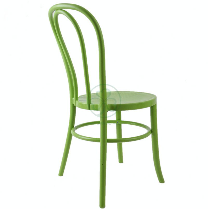 Popular PP Stackable Plastic Thonet chair for Weddings and Events in Green  SL-R2046GPTC