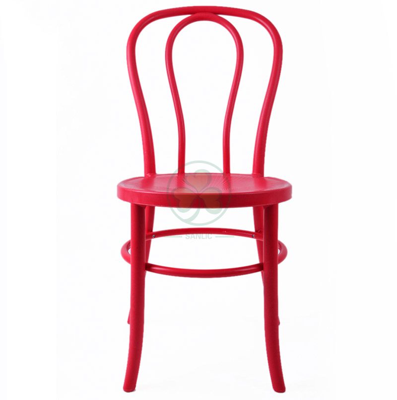 High Quality Crystal Red Resin Thonet Chair for Wedding Reception or Dining Halls SL-R2049RRTC