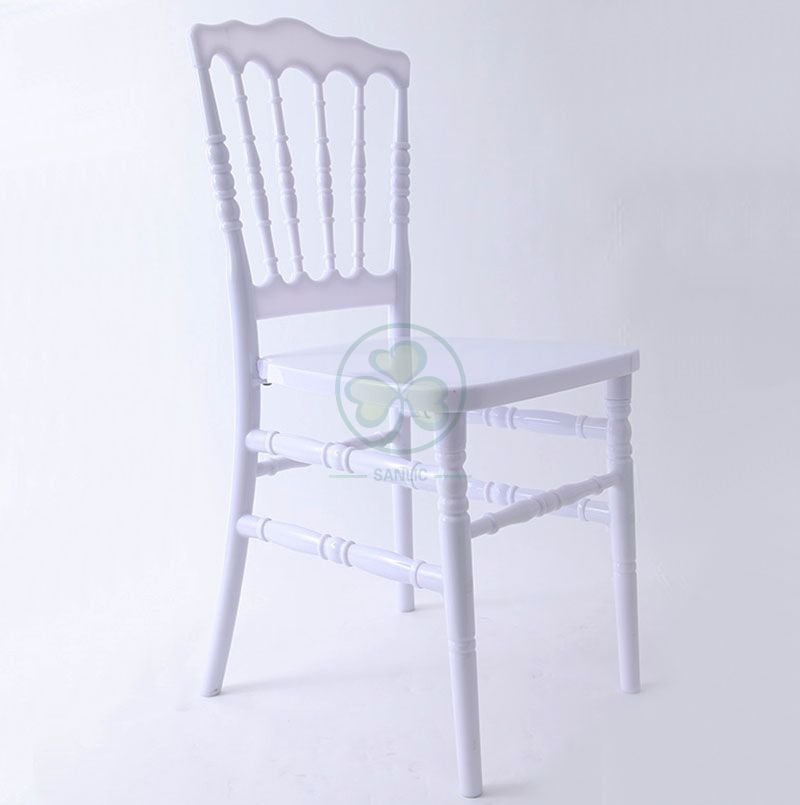 Wholesale High Quality White PC Resin Napoleon Chair for Weddings or Catering Services SL-R2052WRNC