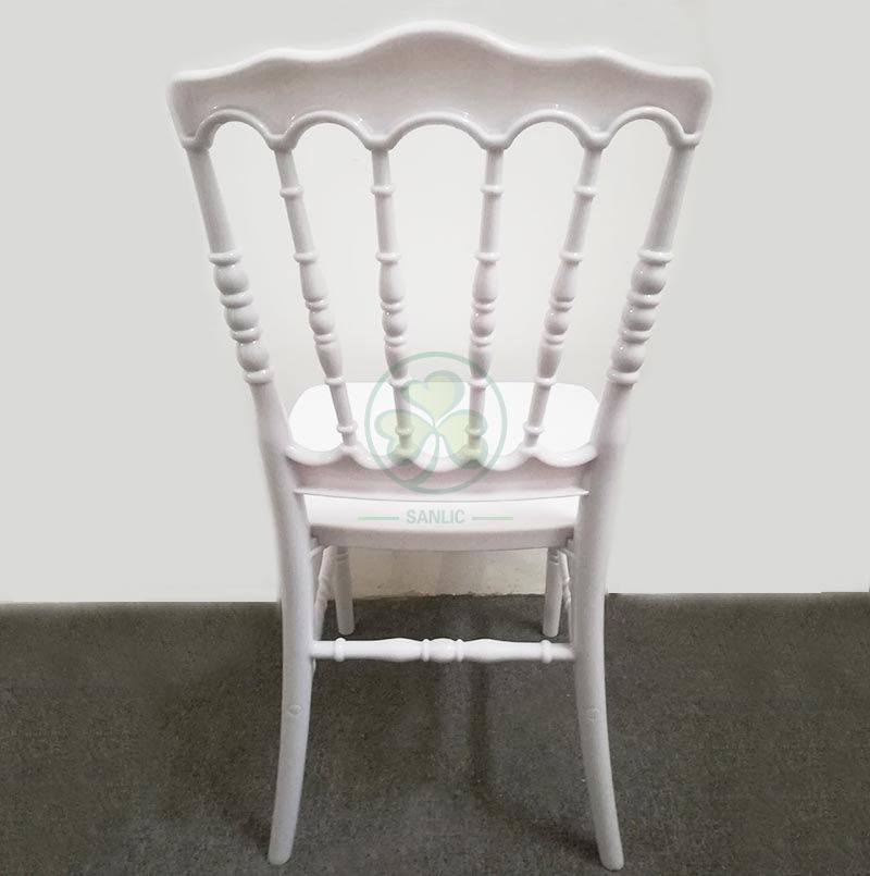 Wholesale High Quality White PC Resin Napoleon Chair for Weddings or Catering Services SL-R2052WRNC