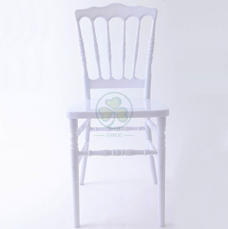 Wholesale High Quality White PC Resin Napoleon Chair for Weddings or Catering Services SL-R2052WRNC