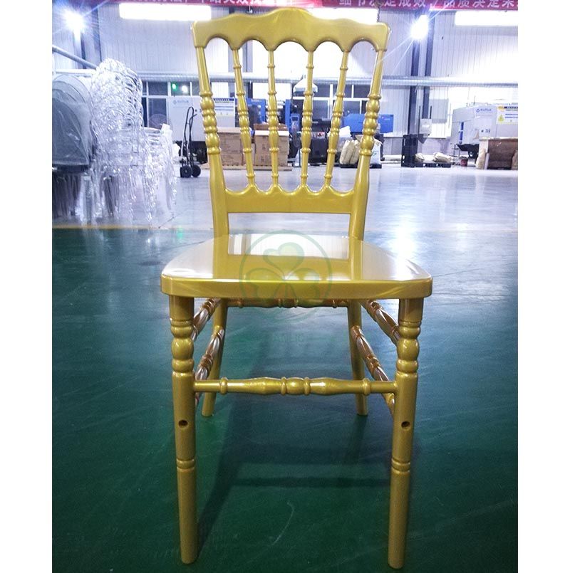 Hot Selling Gold PC Resin Napoleon Chair for Various Celebrations and Different Occasions SL-R2056GRNC