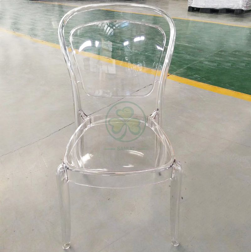 Wholesale High Quality Clear Plastic Lucent Chair for Outdoor Garden Ceremonies SL-R2058CRLC