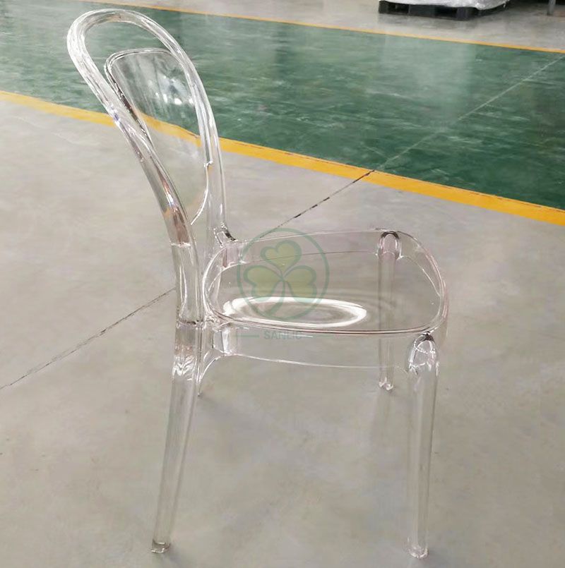 Wholesale High Quality Clear Plastic Lucent Chair for Outdoor Garden Ceremonies SL-R2058CRLC