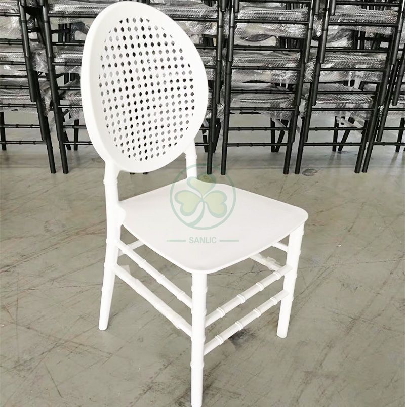 New Design Oval Mesh Back Resin Dining Chair for Garden Party Rentals SL-R2062OMRC