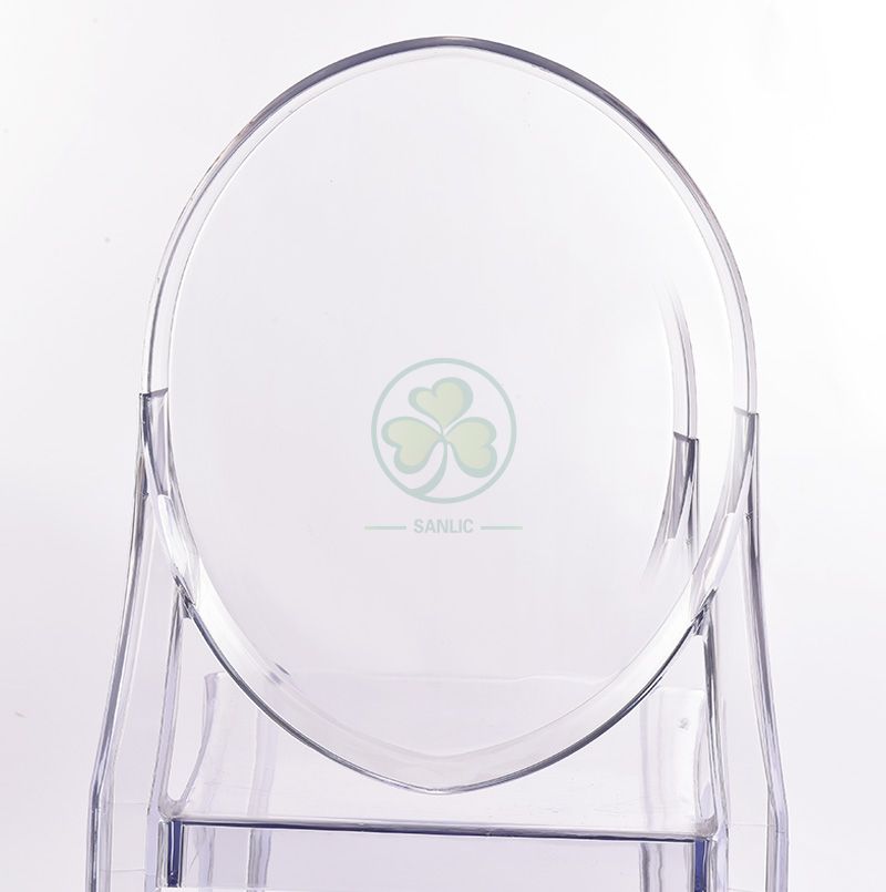 Wholesale Clear Resin Victoria Ghost Armless Chair for Indoor or Outdoor Parties or Weddings  SL-R2063CRGC