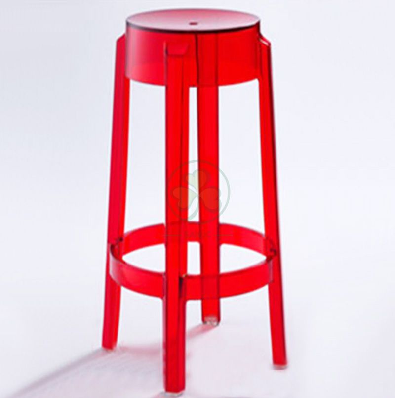 Cheap Resin Charles Ghost Bar Stools in Medium Size SL-R2075MRGB