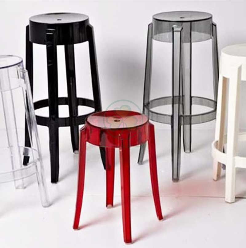 High Quality Resin Charles Ghost Barstool in Small Size SL-R2076SCGB