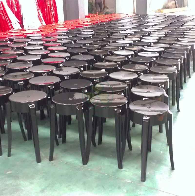 High Quality Resin Charles Ghost Barstool in Small Size SL-R2076SCGB