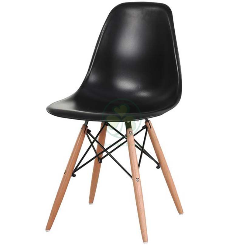 Wholesale Modern Design Eames Molded Plastic Side Chair with Wooden Crossed Leg SL-R2080EMPC