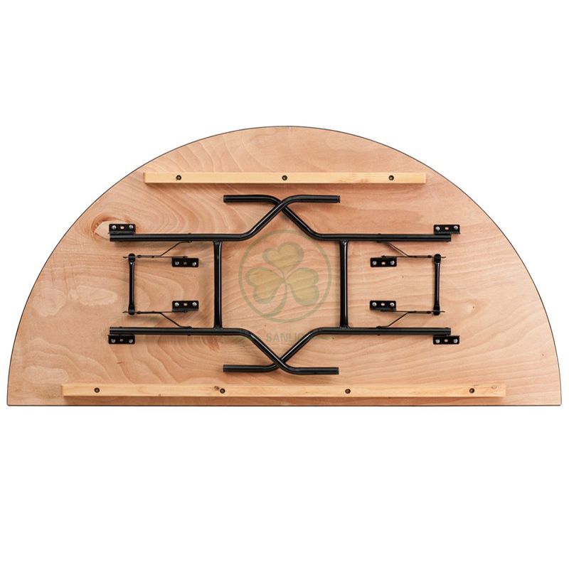 Hot Sale Plywood Half Round Folding Tables for Banquet Rooms and Event Venues  SL-T2088WHRT