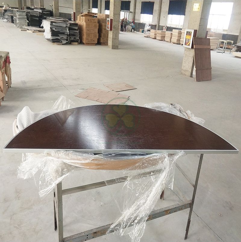 Hot Sale Plywood Half Round Folding Tables for Banquet Rooms and Event Venues  SL-T2088WHRT