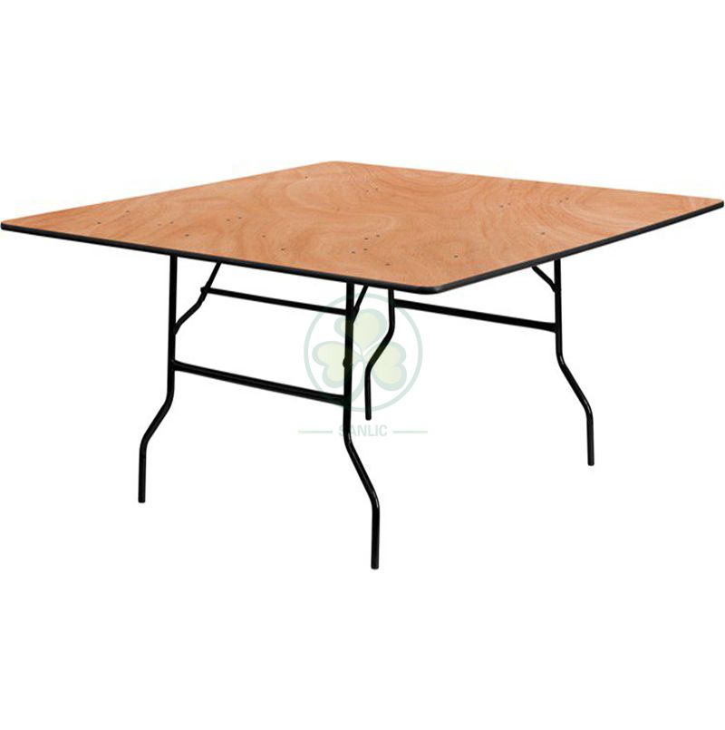 Factory Wholesale Plywood Square Folding Dining Table for Different Social Events SL-T2098WSFT