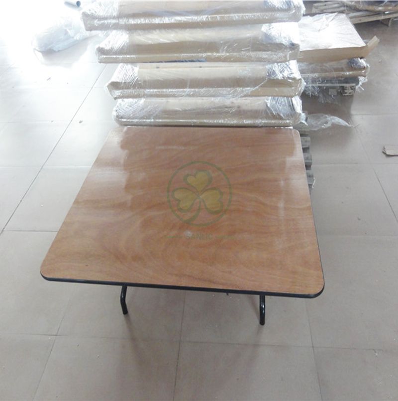 Factory Wholesale Plywood Square Folding Dining Table for Different Social Events SL-T2098WSFT