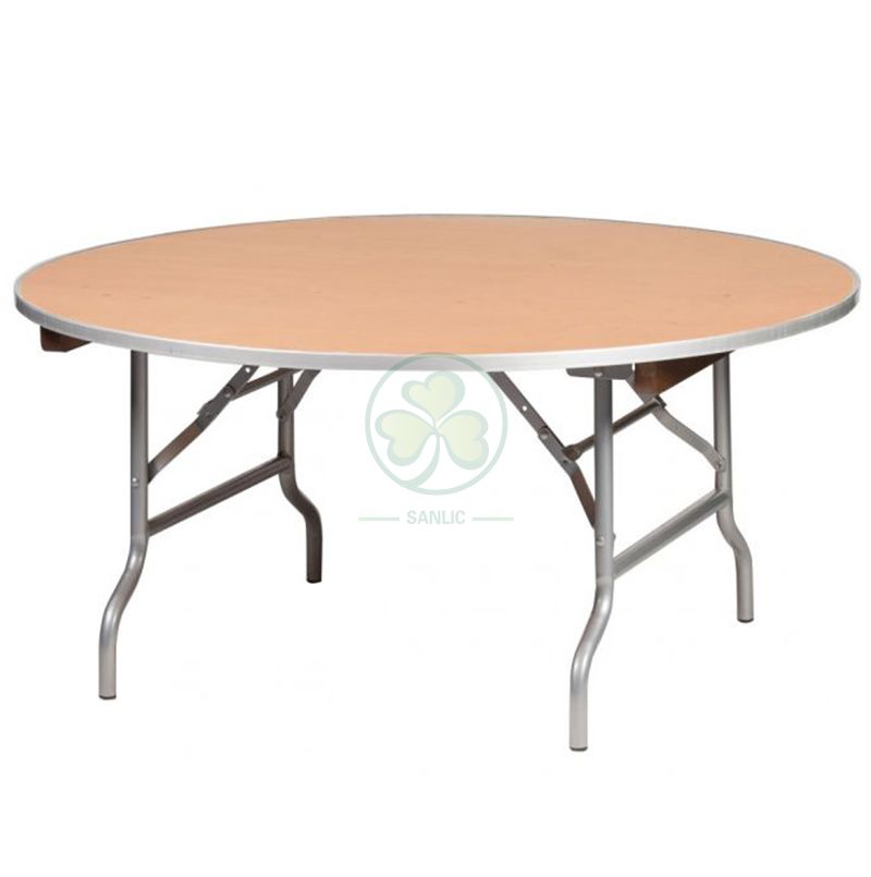 Popular Lovely Wood Round Children Foldable Table  SL-T2100RWKT