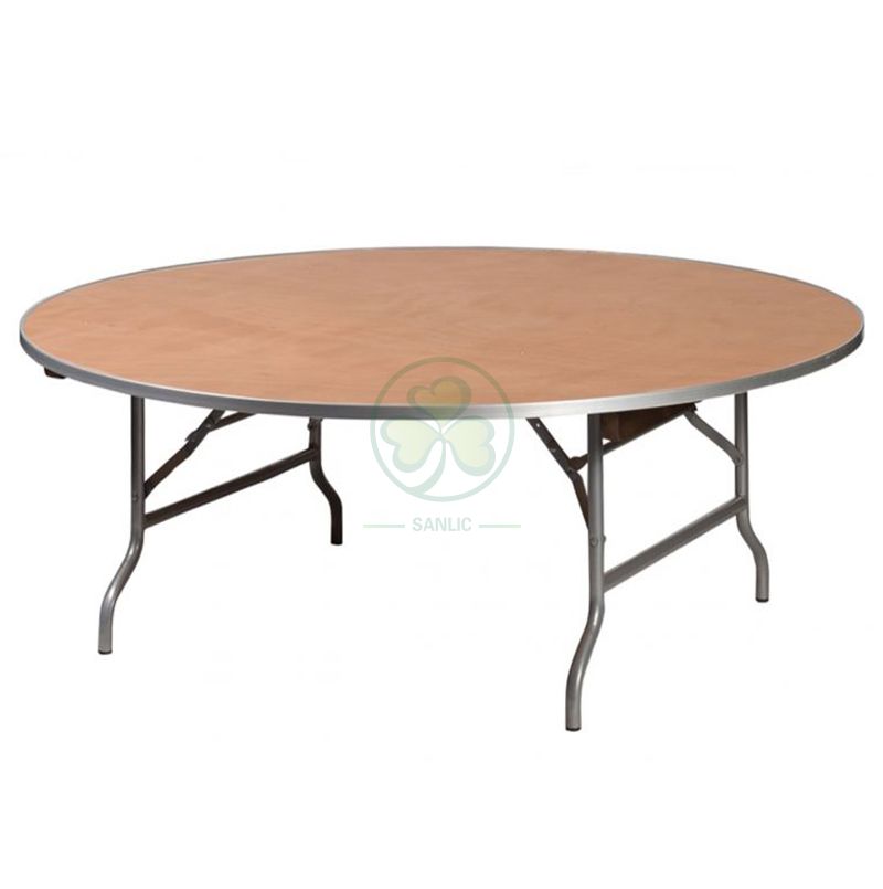Popular Lovely Wood Round Children Foldable Table  SL-T2100RWKT