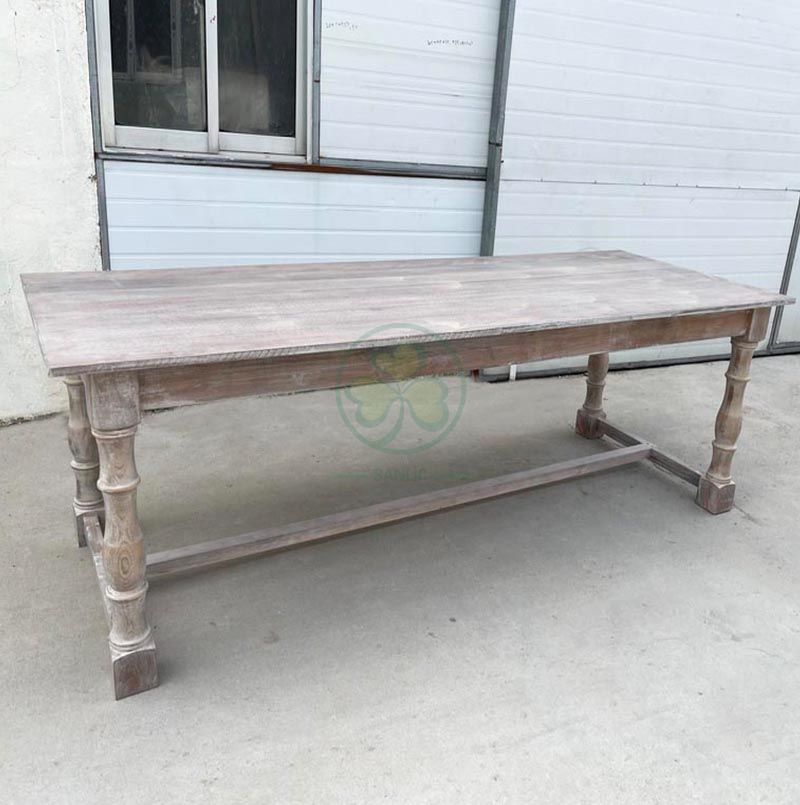 Solid Wood Rustic Farmhouse Banquet Tables for Outdoor Event Party  SL-T2110SFBT